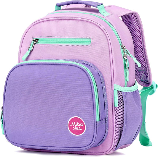 Toddler Backpack for Girls and Boys 2-4, Preschool Kindergarten Backpack, Cute Kids Backpacks for Girls（Light Purple）