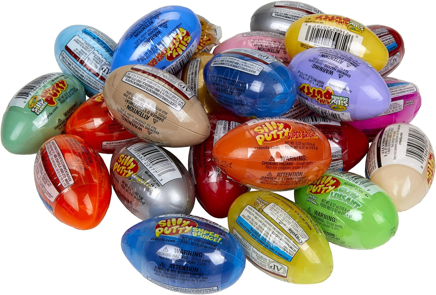 Silly Putty Bulk Variety Pack, Sensory Putty, Fidget Toys for Kids, Gifts, 24 Eggs [Amazon Exclusive]