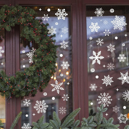 175 PCS Christmas Window Clings Xmas Window Decals Stickers for Christmas Window Decorations