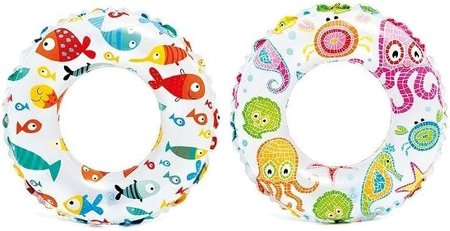 - Recreation Lively Print Swim Ring, Summer Fun (Pack of 2 Assorted)