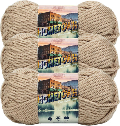 Hometown Yarn, Bulky Yarn, Yarn for Knitting and Crocheting, 1-Pack, Houston Cream