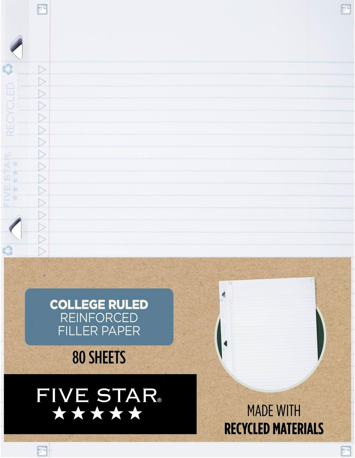 Spiral Notebooks + Study App, Recycled Cover, 4 Pack, 1 Subject, College Ruled Paper, 8-1/2” X 11", 100 Sheets per Notebook, Zion Clay, Olympic Green, Glacier Blue, Smoky Gray(820046)