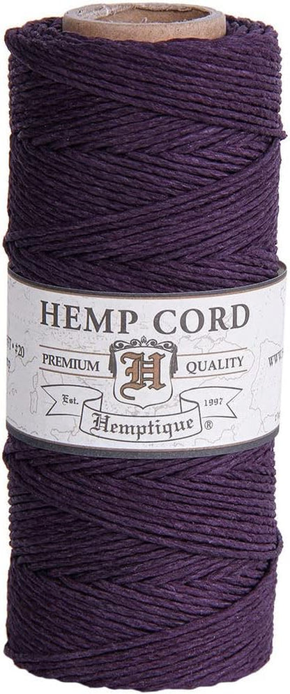 100% Hemp Cord Spool - 62.5 Meter Hemp String - Made with Love - No. 20 ~ 1Mm Cord Thread for Jewelry Making, Macrame, Scrapbooking, DIY, & More - White