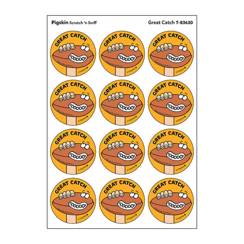 Great Catch/Pigskin Scent Retro Scratch 'n Sniff Stinky Stickers®, 24 ct.