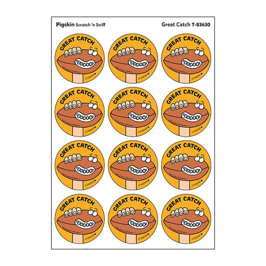 Great Catch/Pigskin Scent Retro Scratch 'n Sniff Stinky Stickers®, 24 ct.
