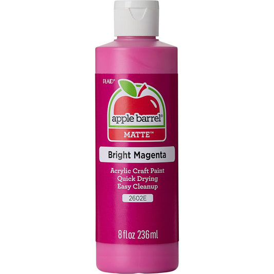 Acrylic Paint Matte, 8oz., Bright Magenta