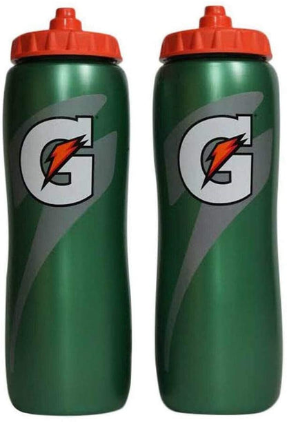 32 Oz Squeeze Water Sports Bottle - Pack of 2 - New Easy Grip Design