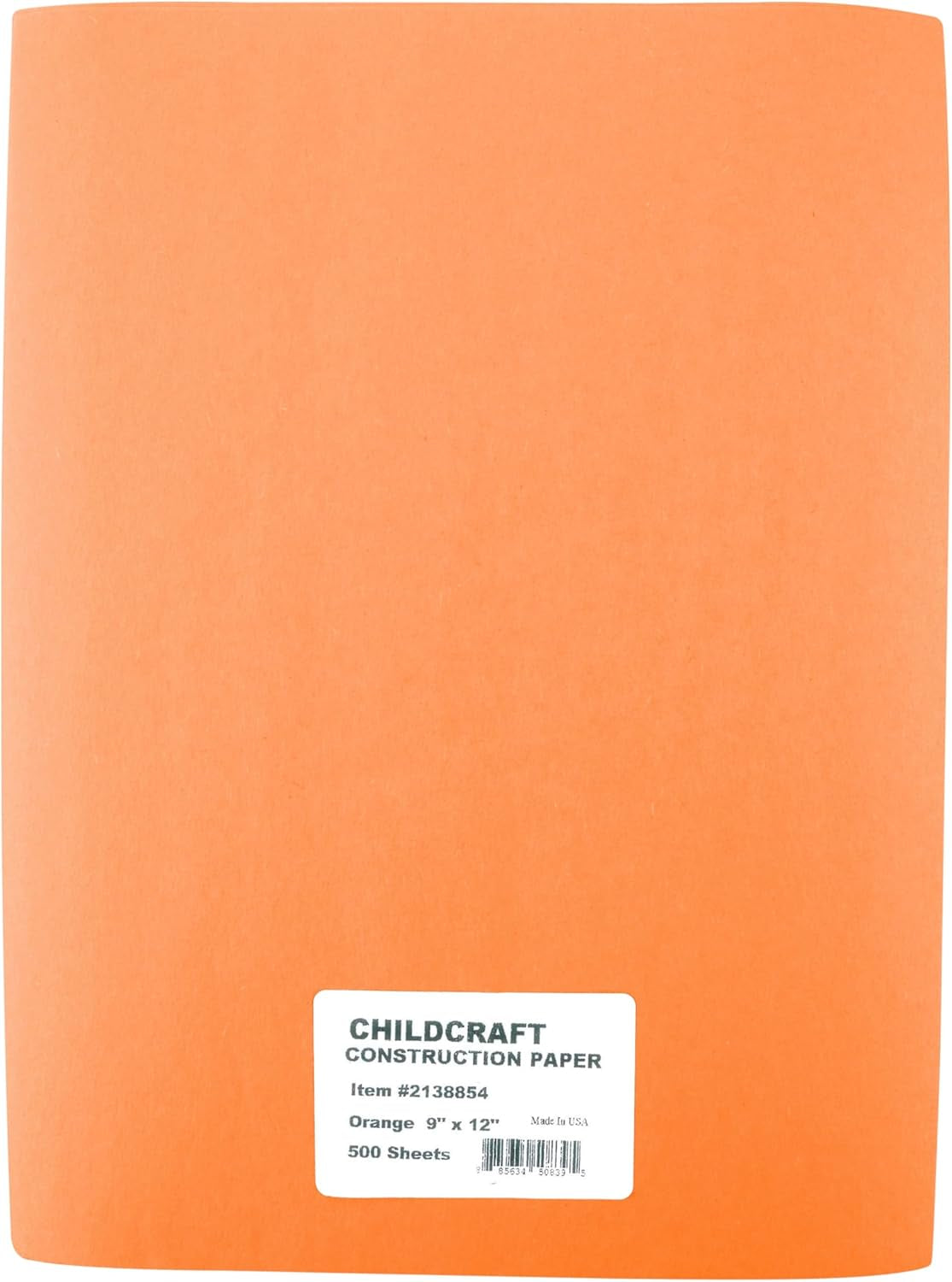 Construction Paper, 9 X 12 Inches, Orange, 500 Sheets