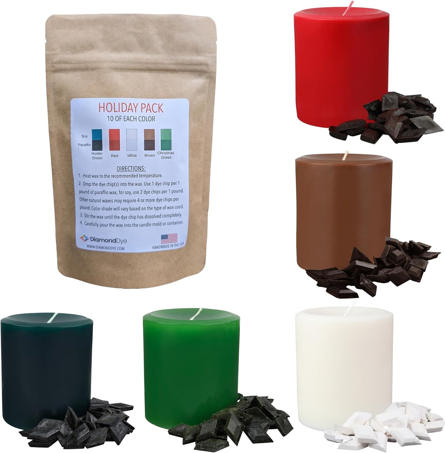 Black Candle Dye for Candle Making - Made in the USA - Easy to Use - Highly Concentrated - Candle Making Supplies for Soy or Paraffin Wax - Great Choice for Any Candle Maker - 25 Dye Chips