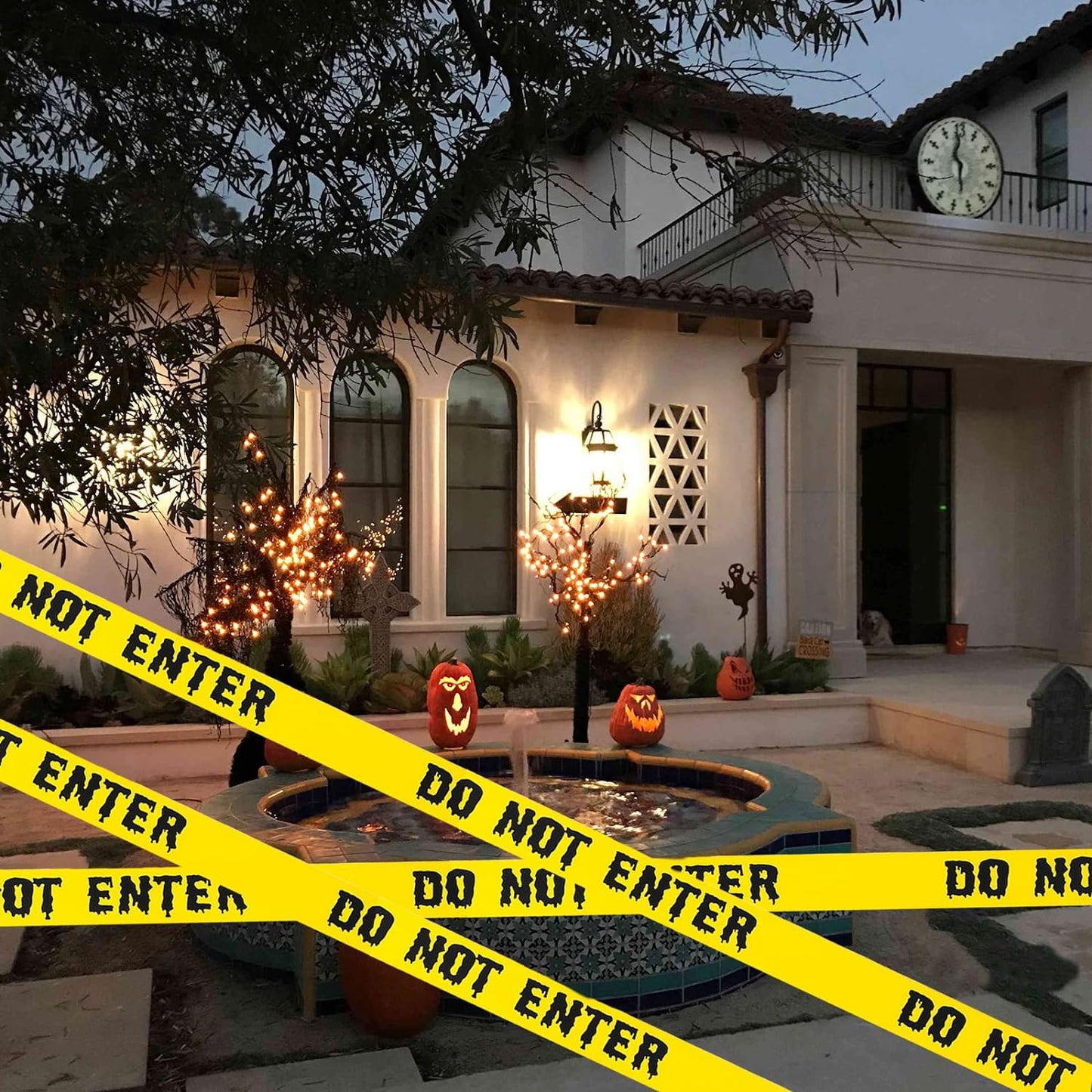 Halloween Caution Tape 1.9Inch X 82Feet Halloween Decorations Caution Tape Halloween Tape Halloween Fright Tape Scary Hazard Warning Tape for Halloween Party Decorations Indoor Outdoor (Do Not Enter)