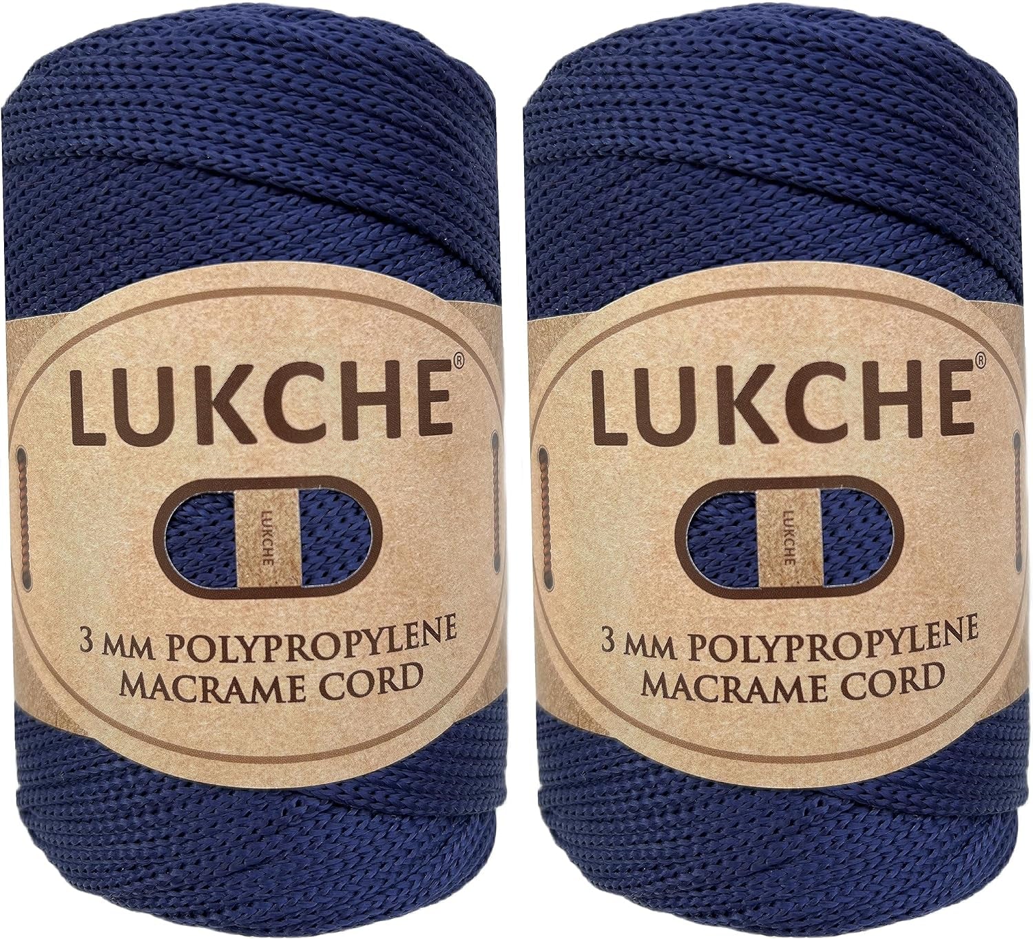 3Mm Premium Polyester Macrame Cord (147 Yards), (8.82 Oz) 100% Polypropylene Macrame Rope, Colorful Yarn Crochet Macrame Bag Craft for Wall Hangers, Bottom Plates, Carpets (Silver 1)