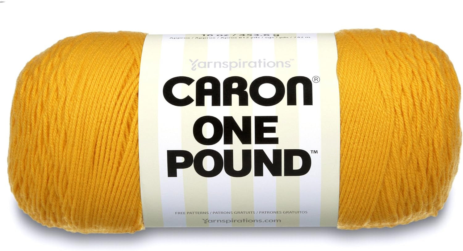 One Pound White Yarn - 2 Pack of 454G/16Oz - Acrylic - 4 Medium (Worsted) - 812 Yards - Knitting/Crochet