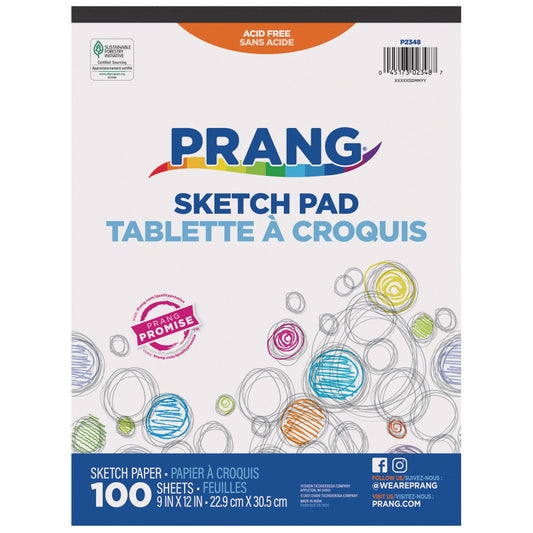 Sketch Pad, 9" x 12", 100 Sheets