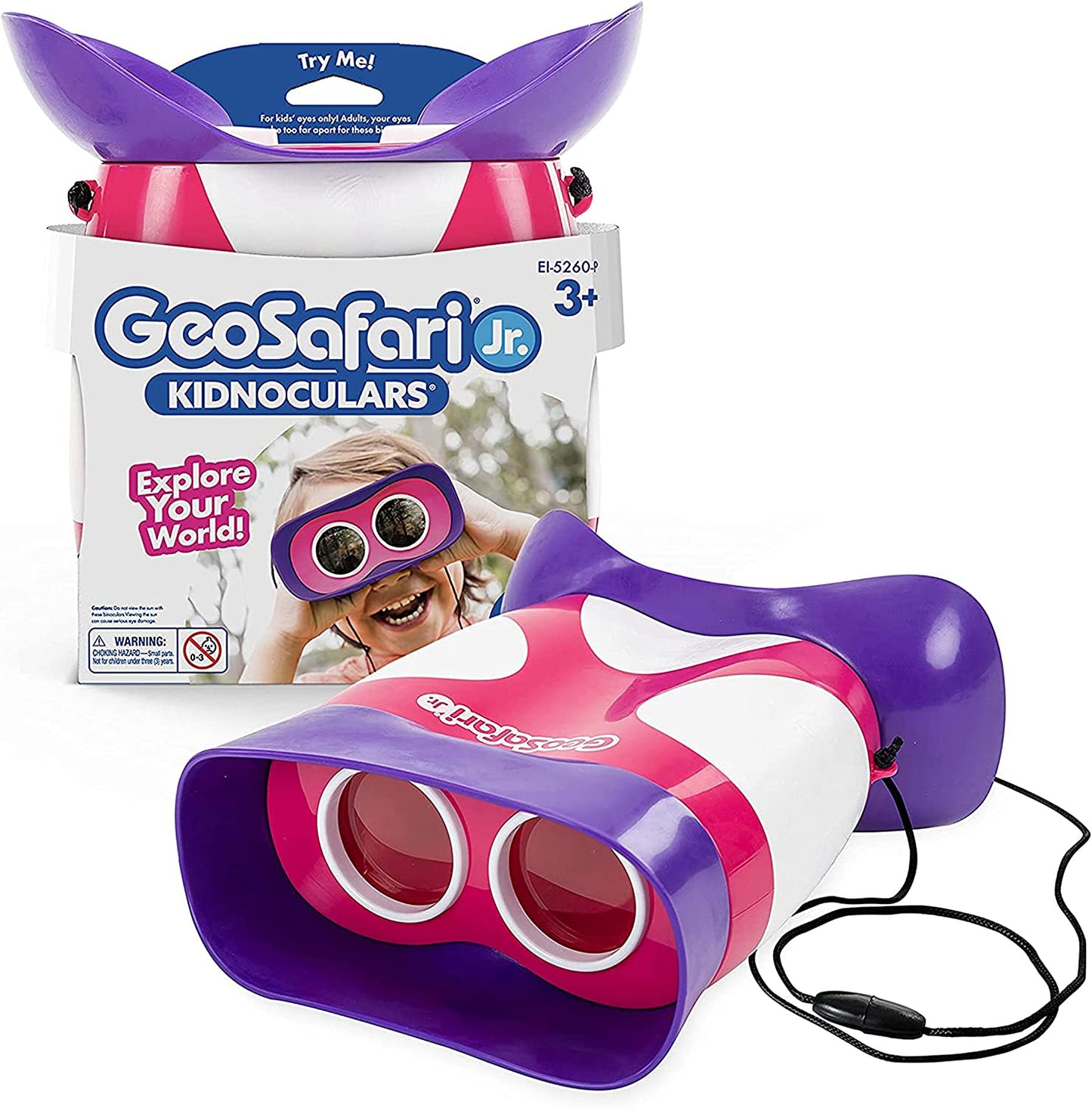 Geosafari Jr. Kidnoculars - Binoculars for Kids Ages 3+, STEM and Outdoor Toys for Toddlers, Gifts for Toddlers