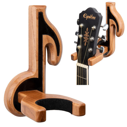 Guitar Holder Wall Mount Ash Wood Wooden Guitar Hanger Hook Stand Rack Guitar