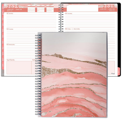 Aesthetic Planner Academic Year July 2024   June 2025 8.5 x11 with Weekly and