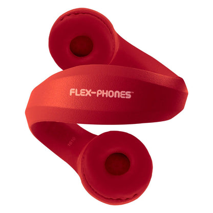 Flex-Phones, Foam Headphones, Red - Loomini