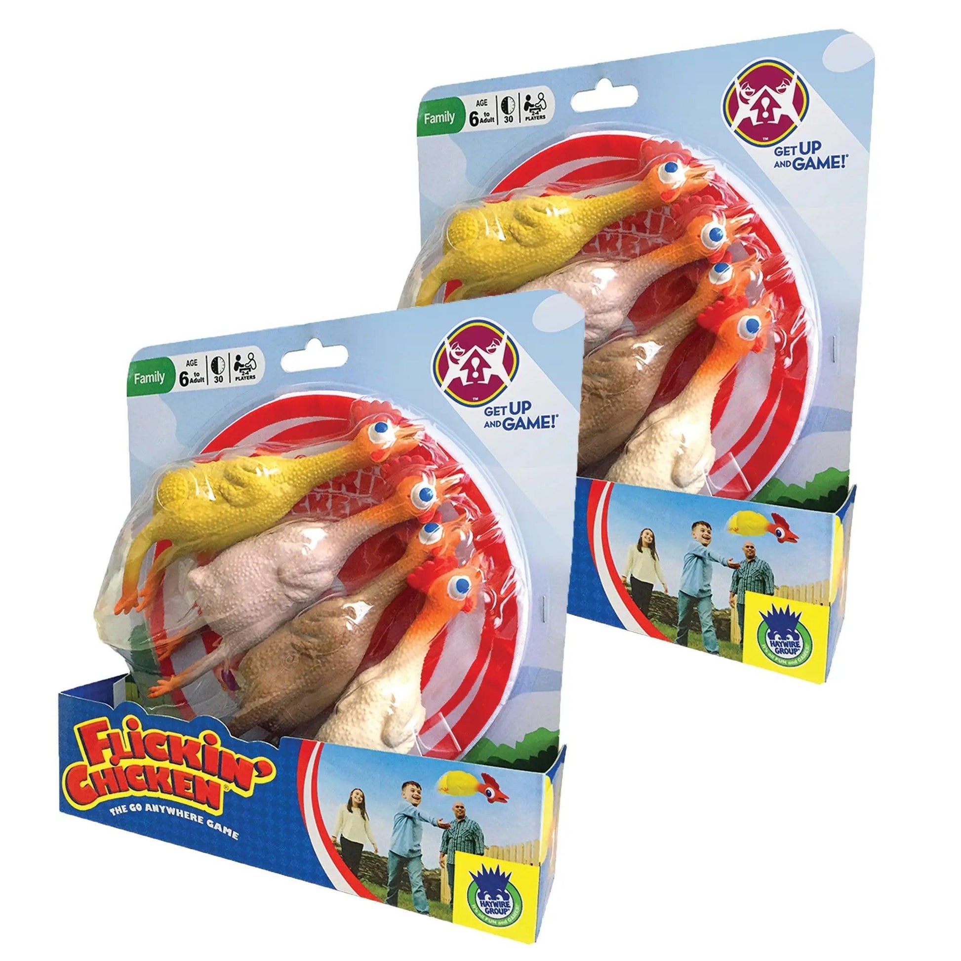 Flickin' Chicken Outdoor Game Set: Pack of 2 Enhances Hand-Eye Coordination | For Ages 6 and Up University Games