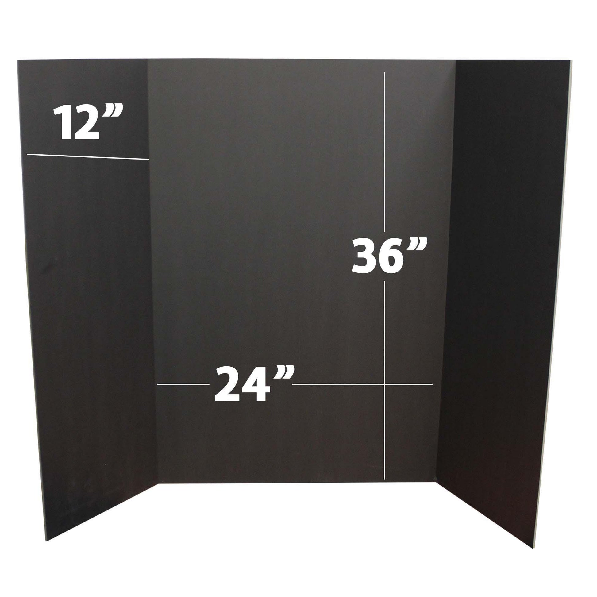 Foam Project Board, 36" x 48", Total Black, Bulk Pack of 24 - Loomini