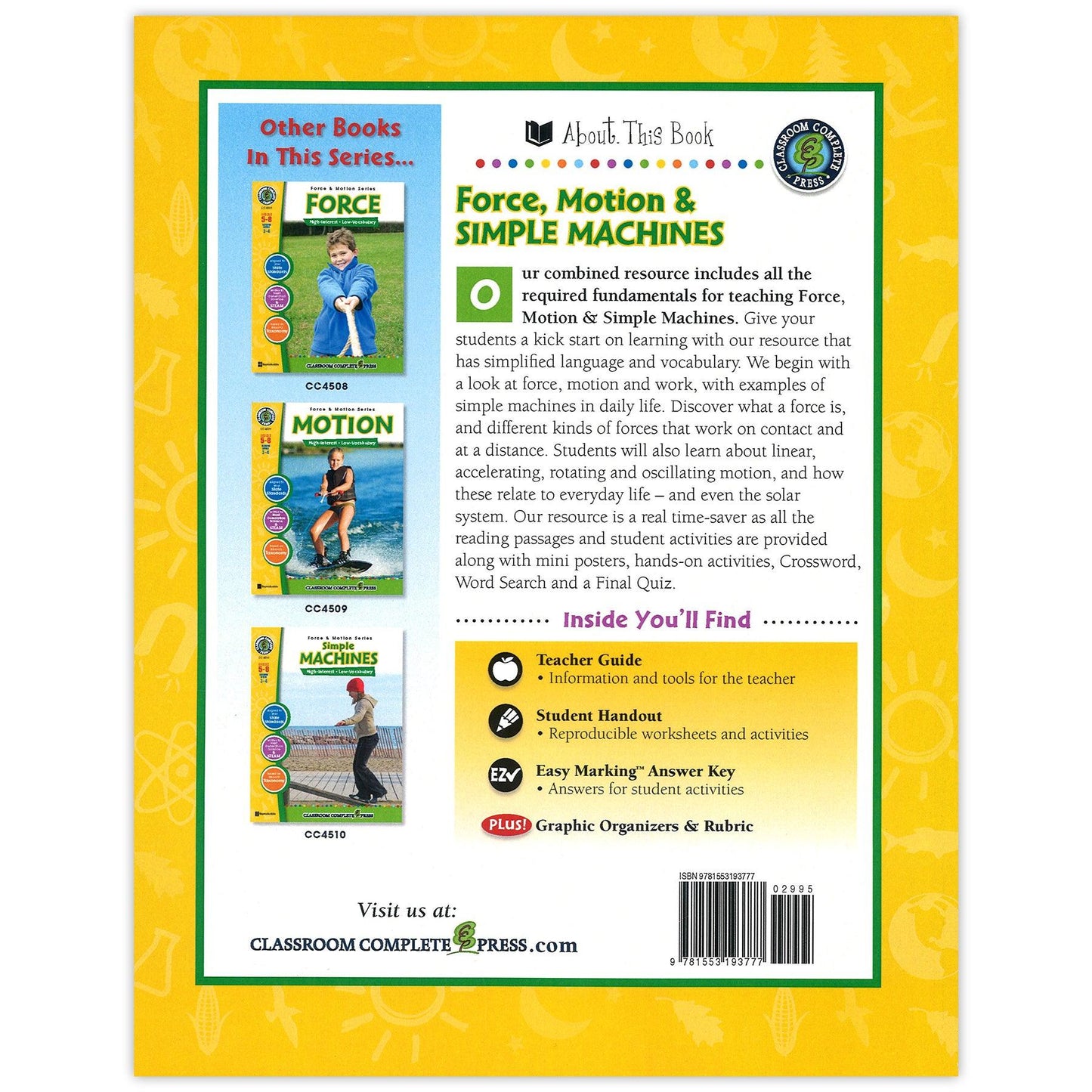 Force Motion & Simple Machines Big Book - Loomini