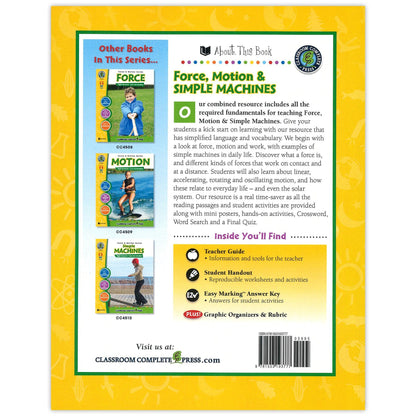 Force Motion & Simple Machines Big Book - Loomini