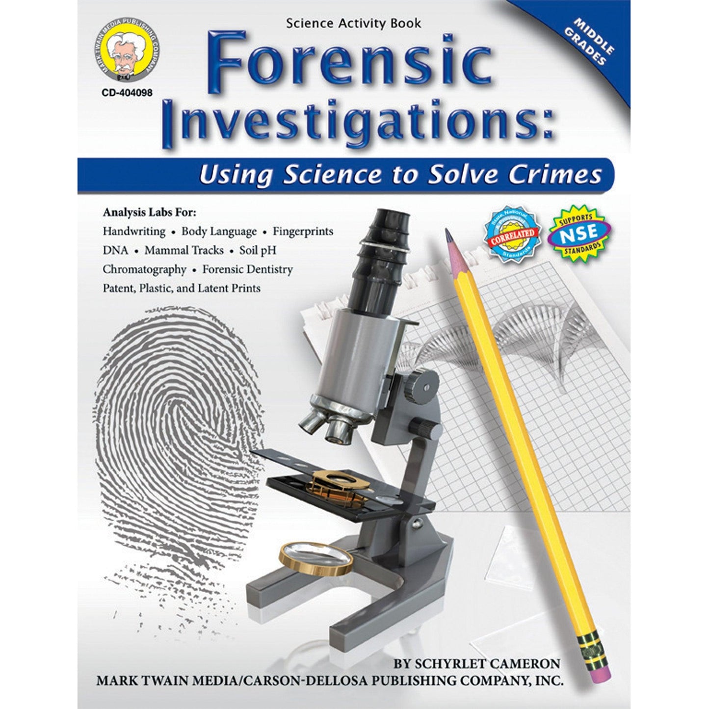 Forensic Investigations Resource Book, Grade 6-8, Paperback - Loomini