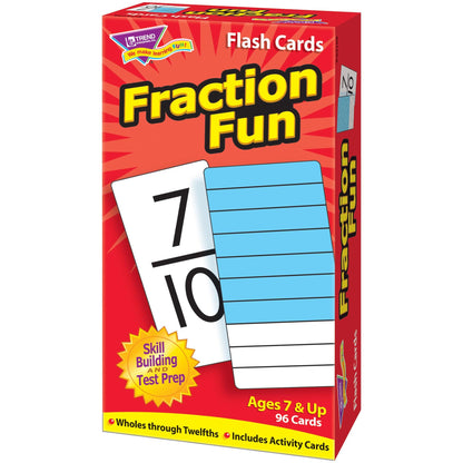 Fraction Fun Skill Drill Flash Cards, 3 Packs - Loomini