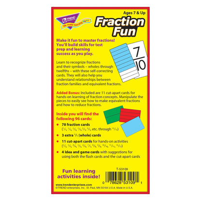 Fraction Fun Skill Drill Flash Cards, 3 Packs - Loomini