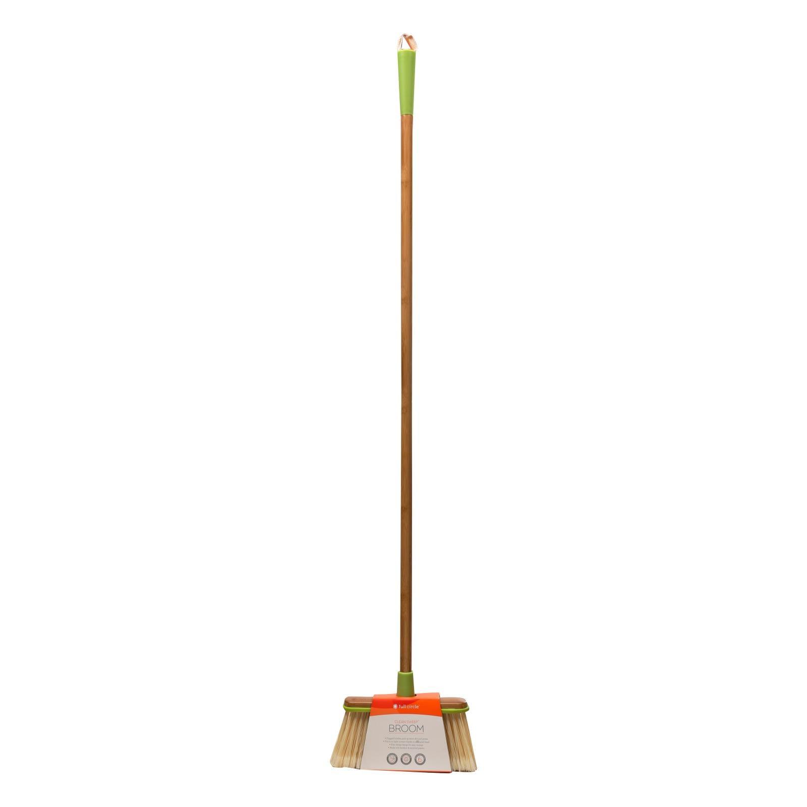 Full Circle Home - Clean Sweep Wood Broom - Green - 1 Count - Loomini