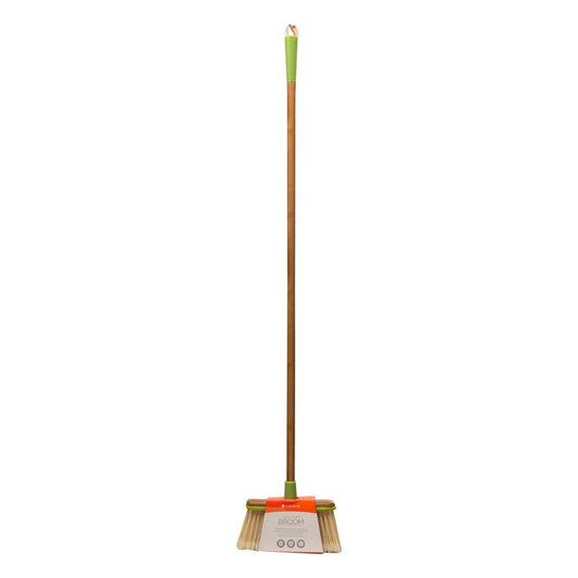 Full Circle Home - Clean Sweep Wood Broom - Green - 1 Count - Loomini