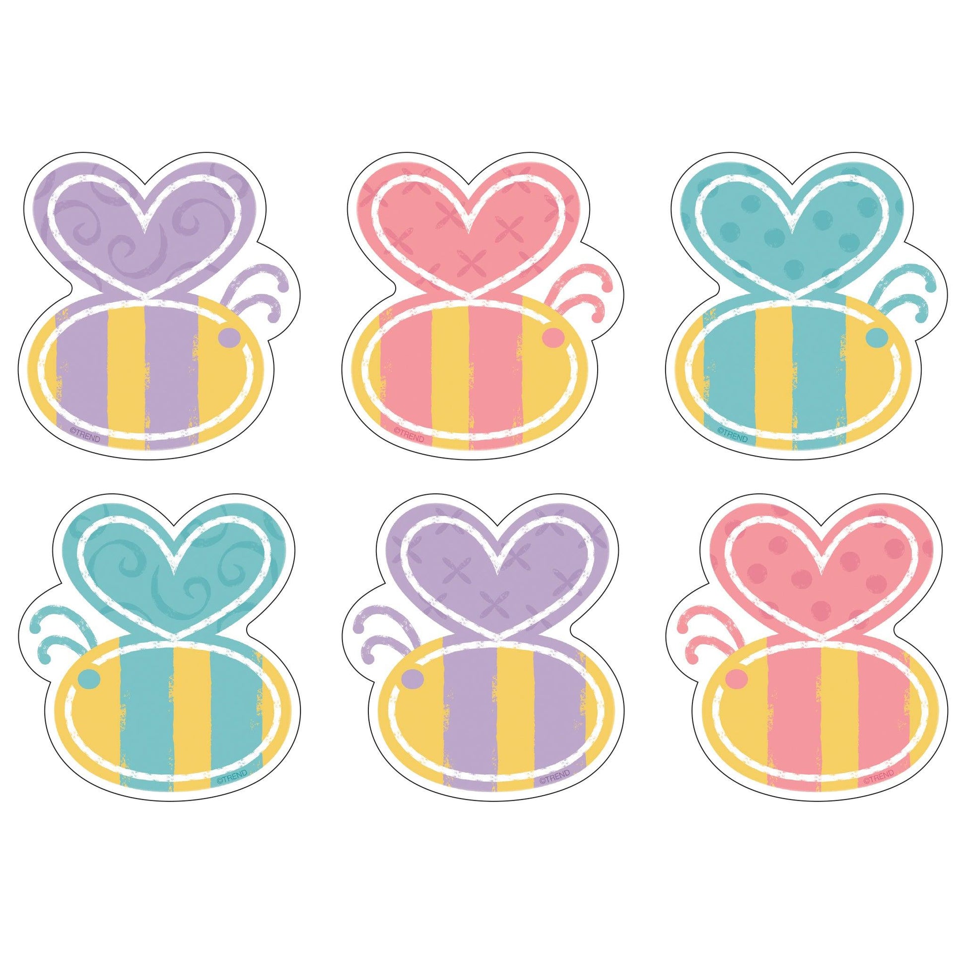 Garden Bees Mini Accents Variety Pack, 36 Per Pack, 6 Packs - Loomini