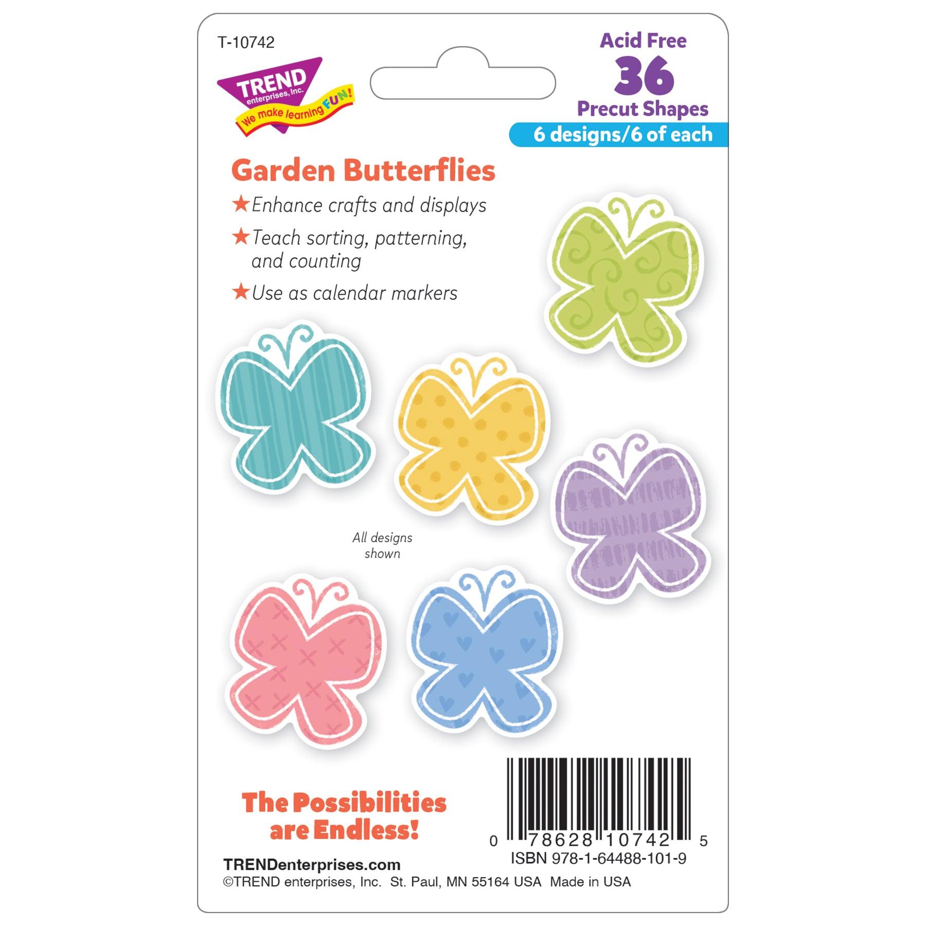 Garden Butterflies Mini Accents Variety Pack, 36 Per Pack, 6 Packs - Loomini