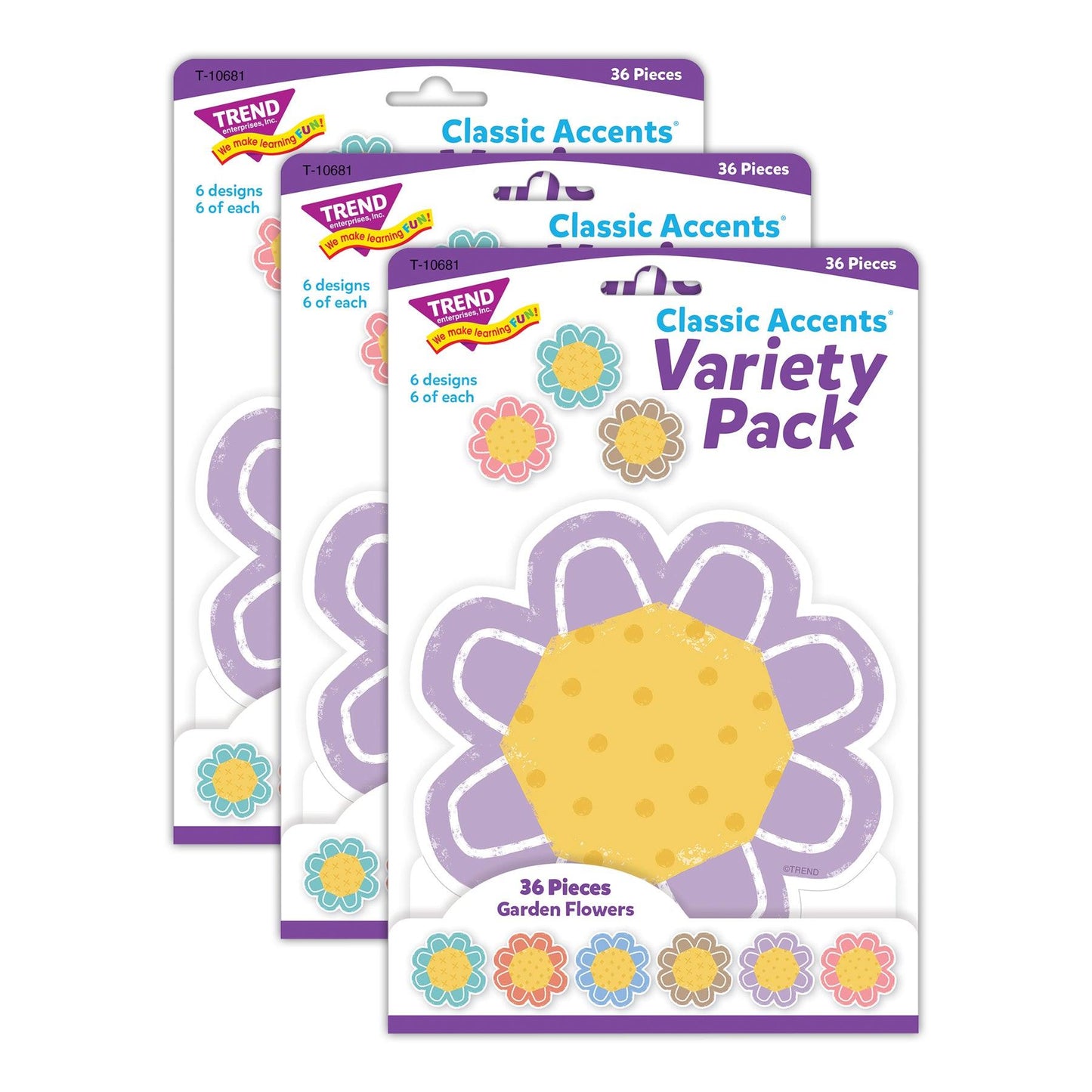Garden Flowers Classic Accents® Variety Pack, 36 Per Pack, 3 Packs - Loomini