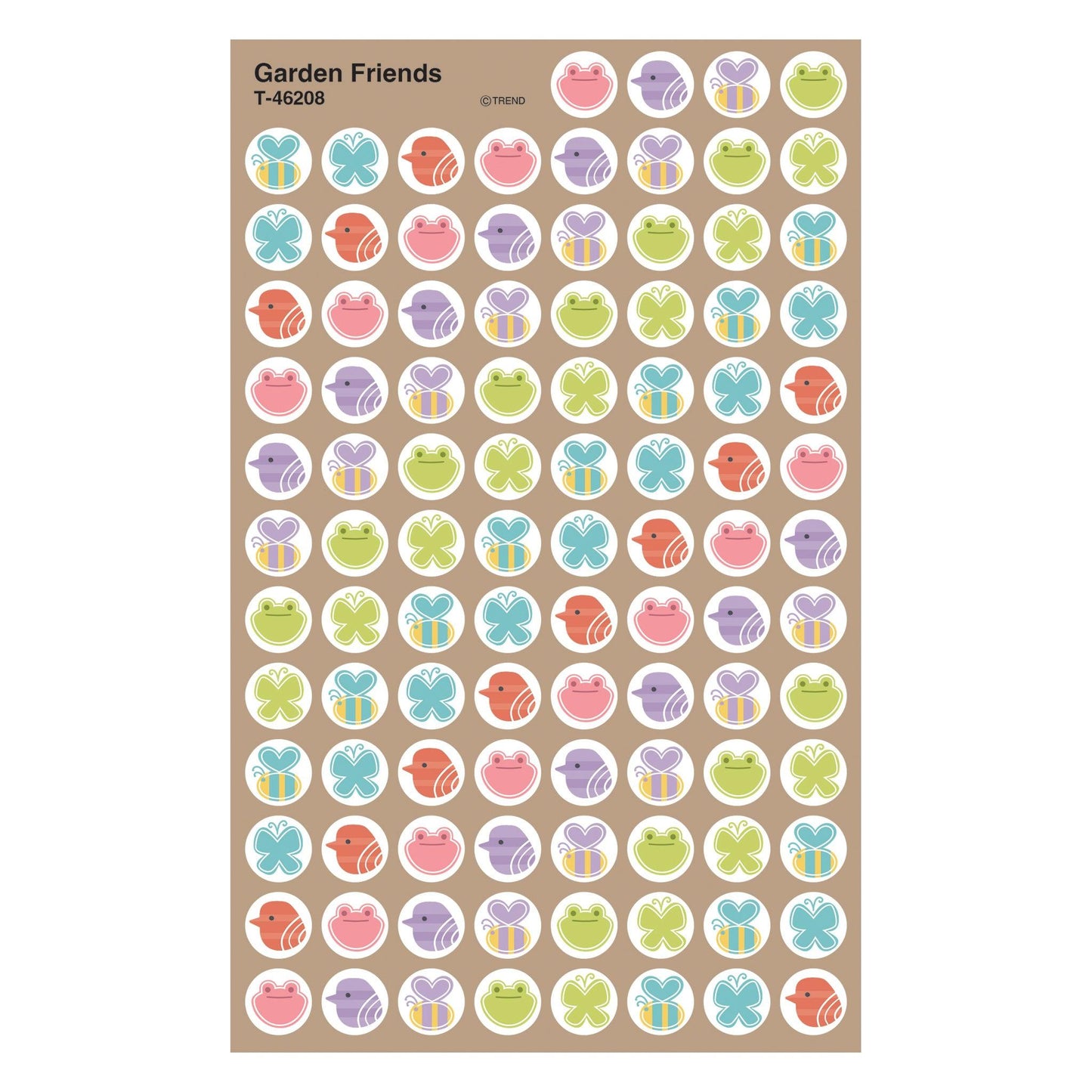Garden Friends superSpots® Stickers, 800 Per Pack, 6 Packs - Loomini