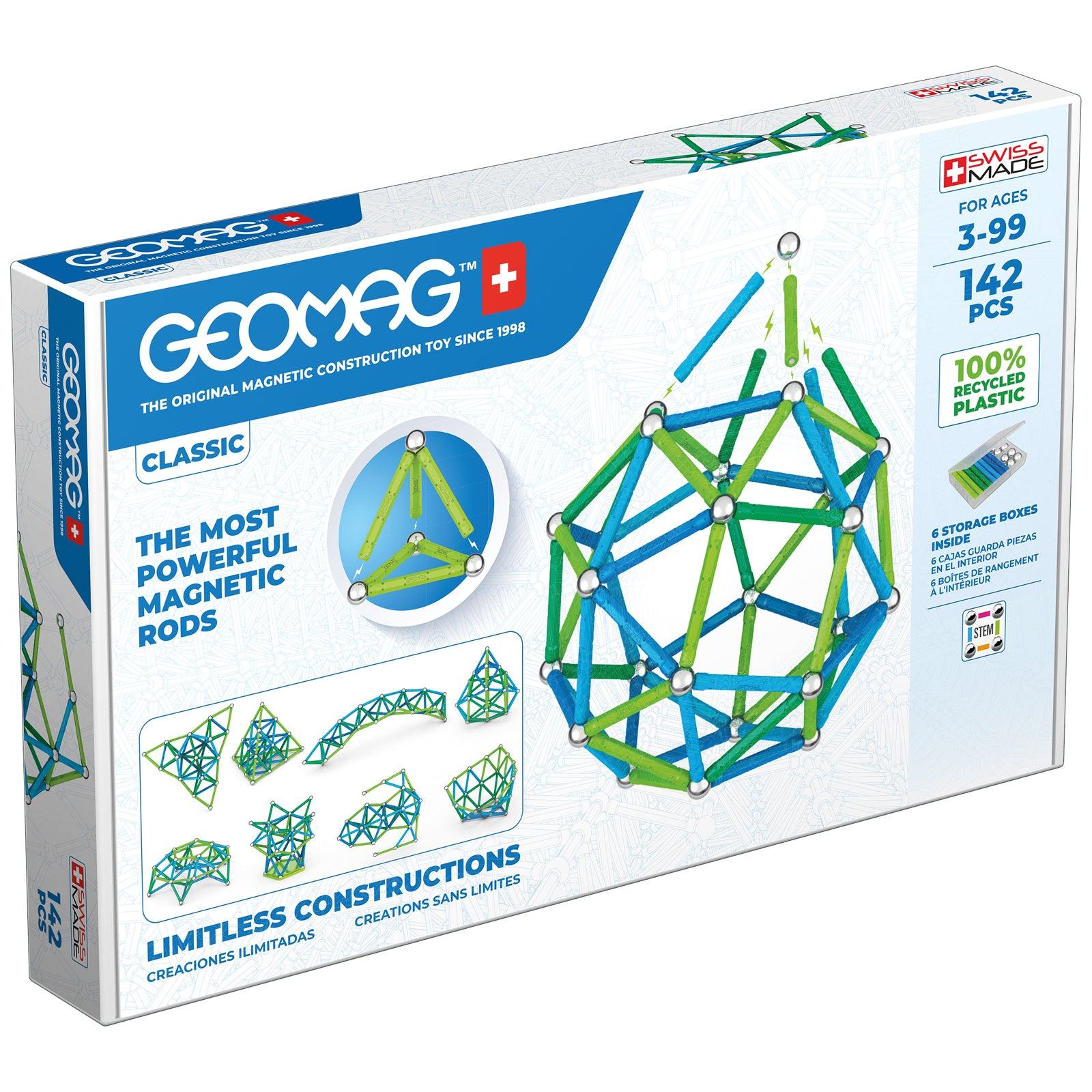 Geomag™ Green Line Color, 142 Pieces - Loomini