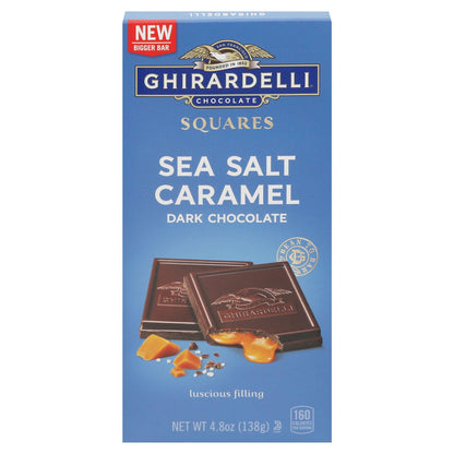 Ghirardelli - Bar Dark Chocolate Sea Salt & Caramel - Case Of 10-4.8 Oz - Loomini