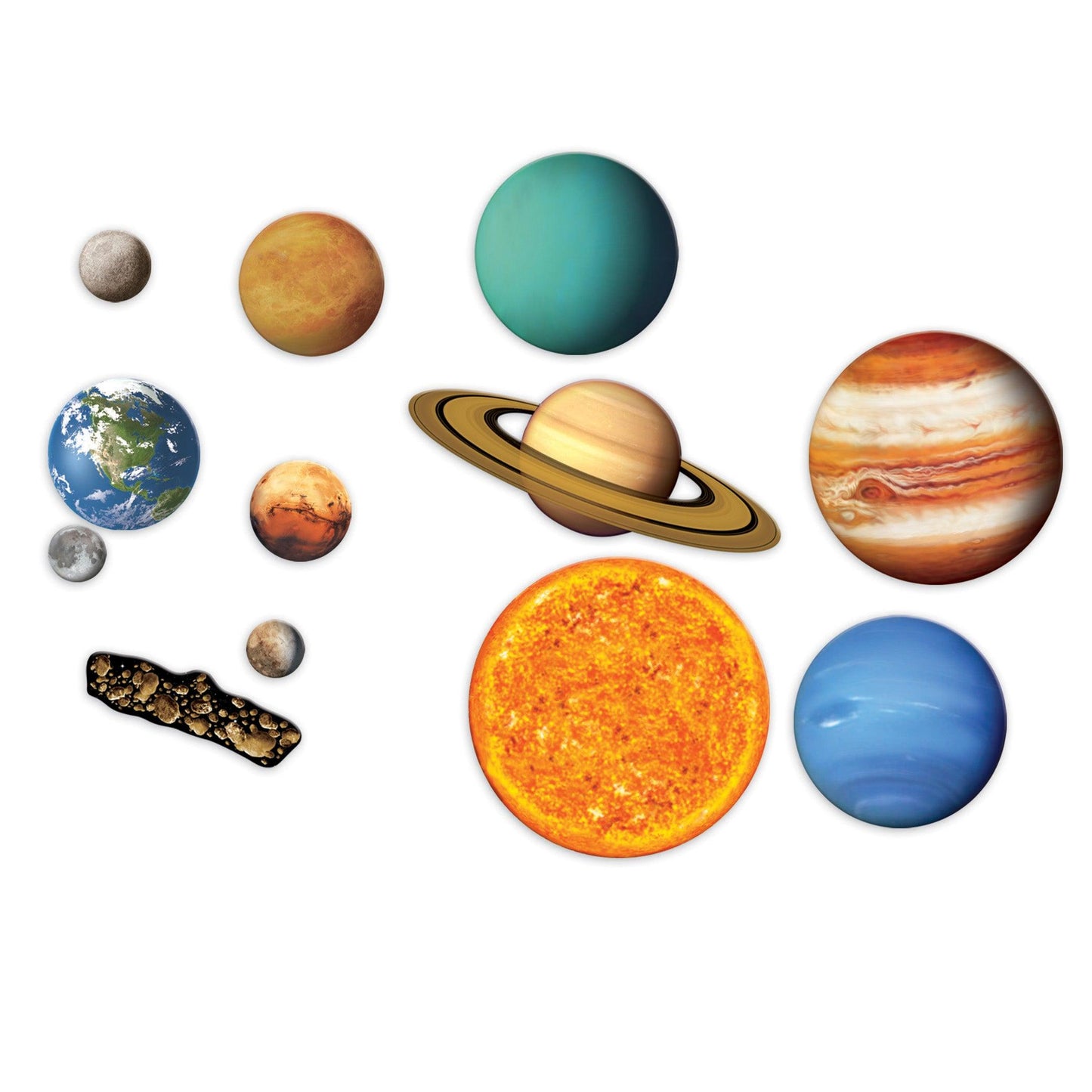 Giant Magnetic Solar System Set, Set of 12 - Loomini