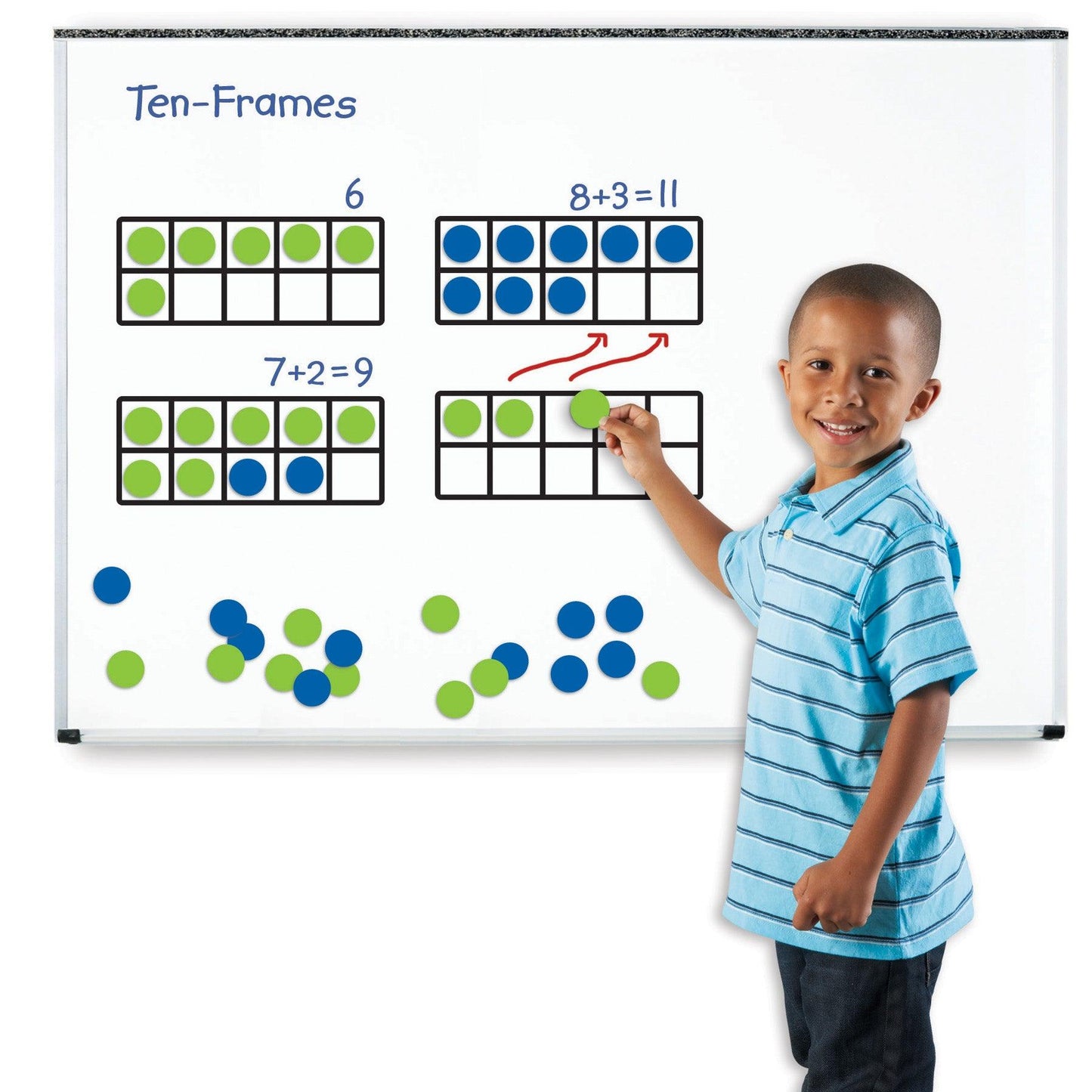 Giant Magnetic Ten-Frame Set - Loomini