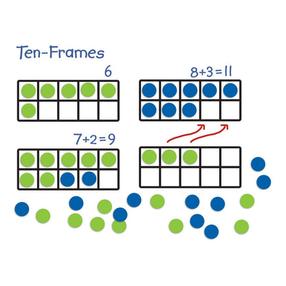 Giant Magnetic Ten-Frame Set - Loomini