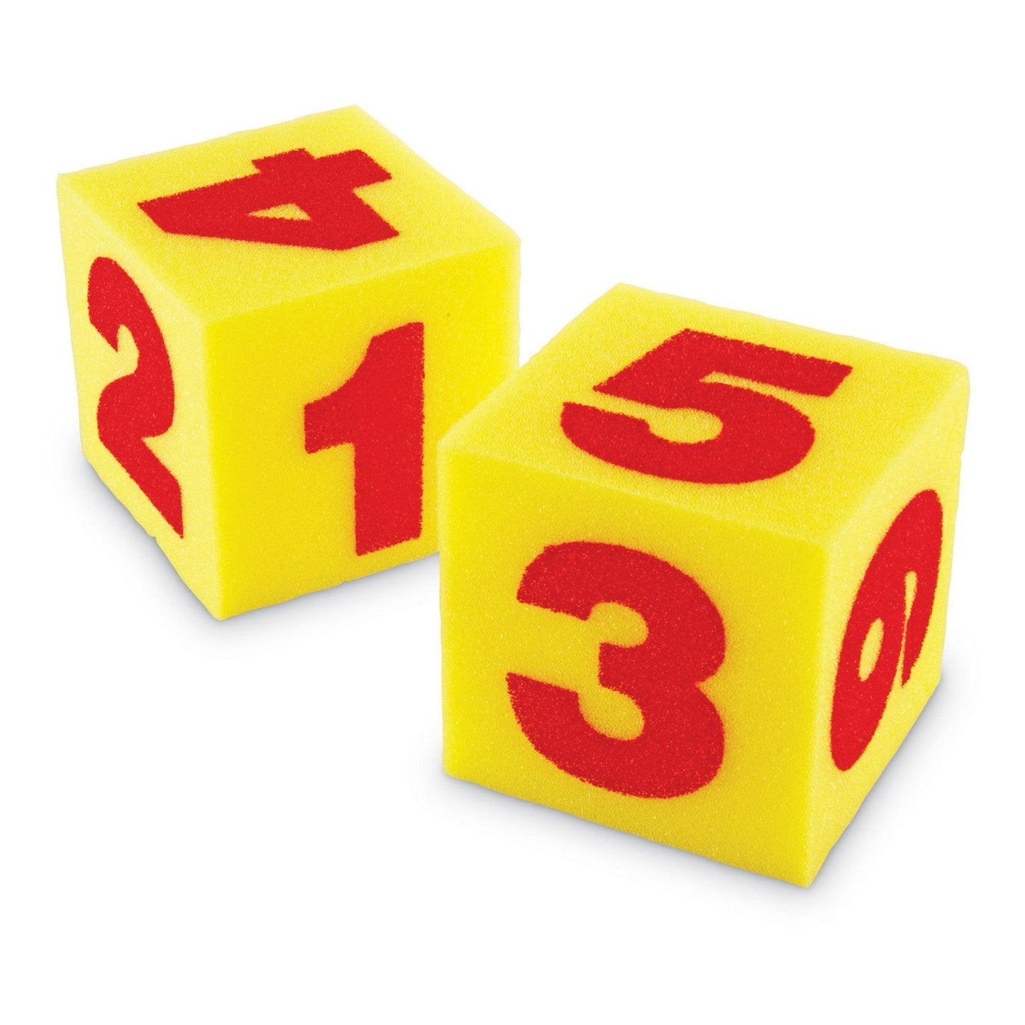 Giant Soft Numeral Cubes, 2 Per Pack, 3 Packs - Loomini
