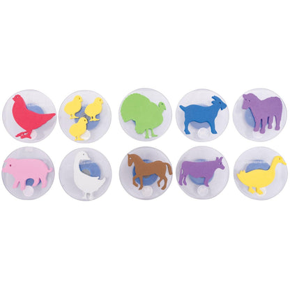 Giant Stampers - Farm Animals - Set of 10 - Loomini