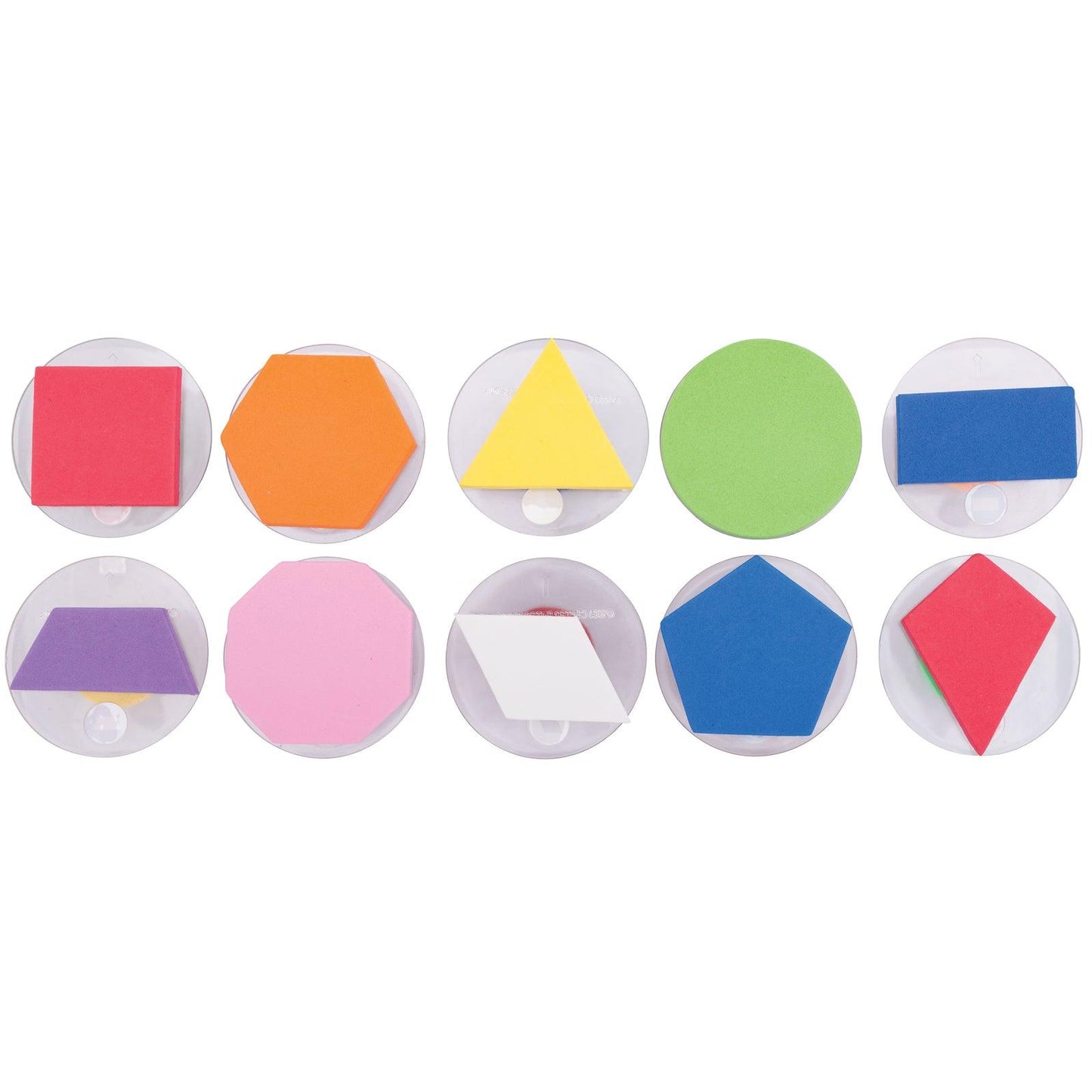 Giant Stampers - Geometric Shapes - Filled In - Set of 10 - Loomini