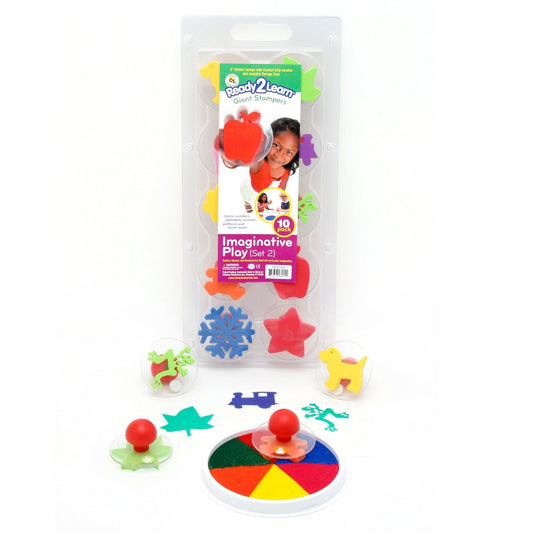 Giant Stampers - Imaginative Play - Set 2 - Set of 10 - Loomini