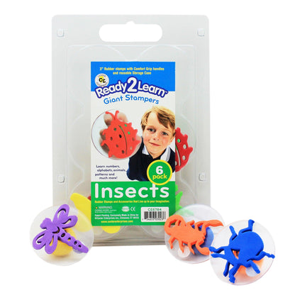 Giant Stampers - Insects - Set 1 - 6 Per Set - 2 Sets - Loomini