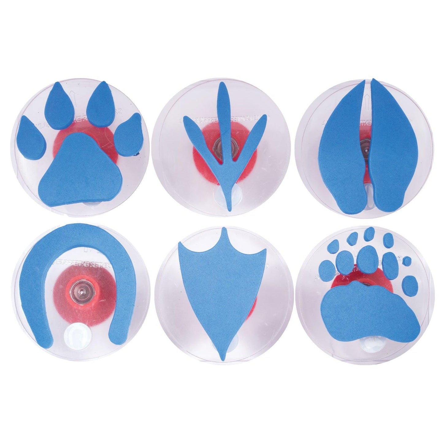 Giant Stampers - Paw Prints - 6 Per Set - 2 Sets - Loomini