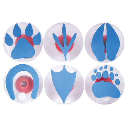 Giant Stampers - Paw Prints - 6 Per Set - 2 Sets - Loomini