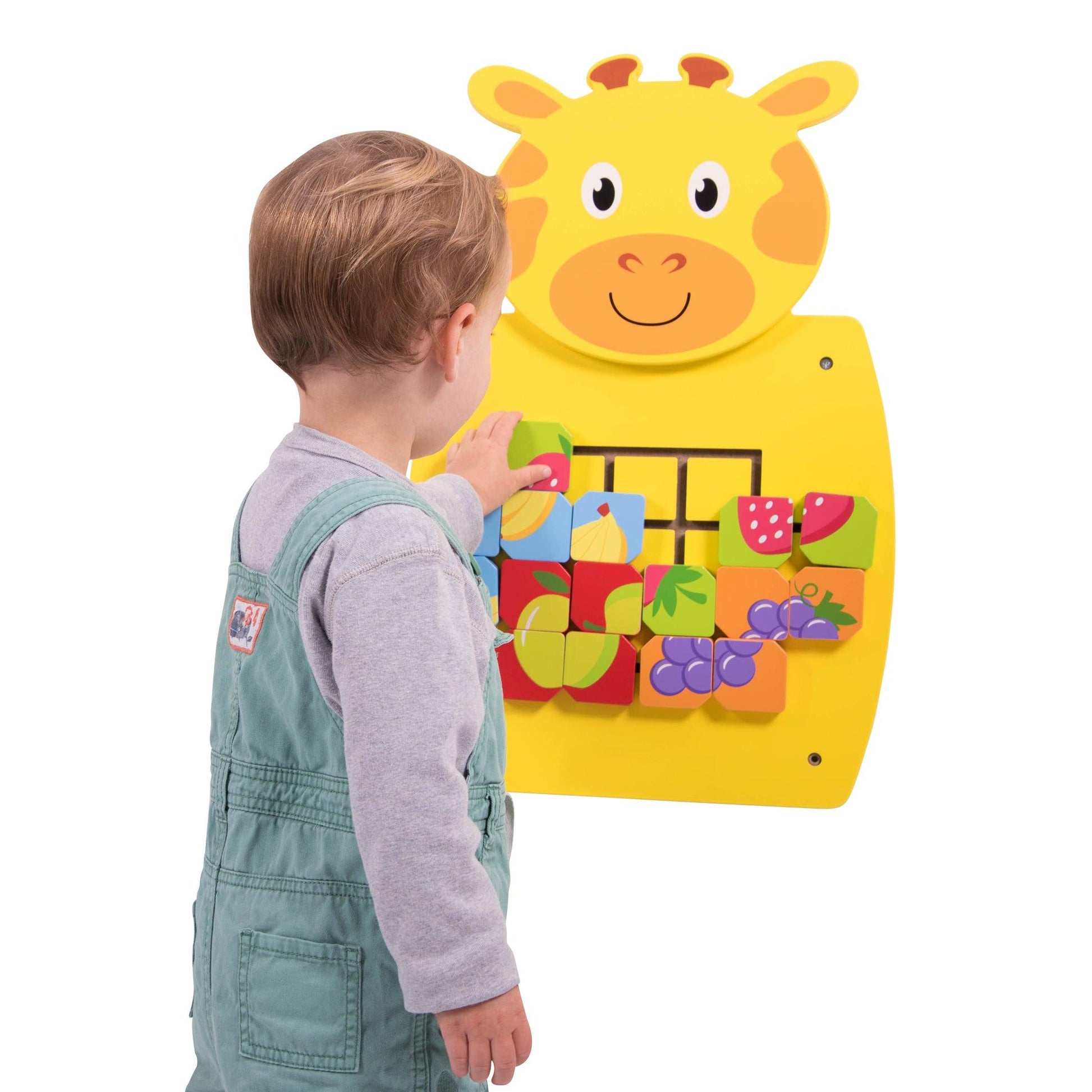 Giraffe Activity Wall Panel - 18m+ - Toddler Activity Center - Loomini