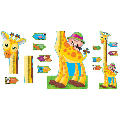 Giraffe Growth Chart Bulletin Board Set - Loomini