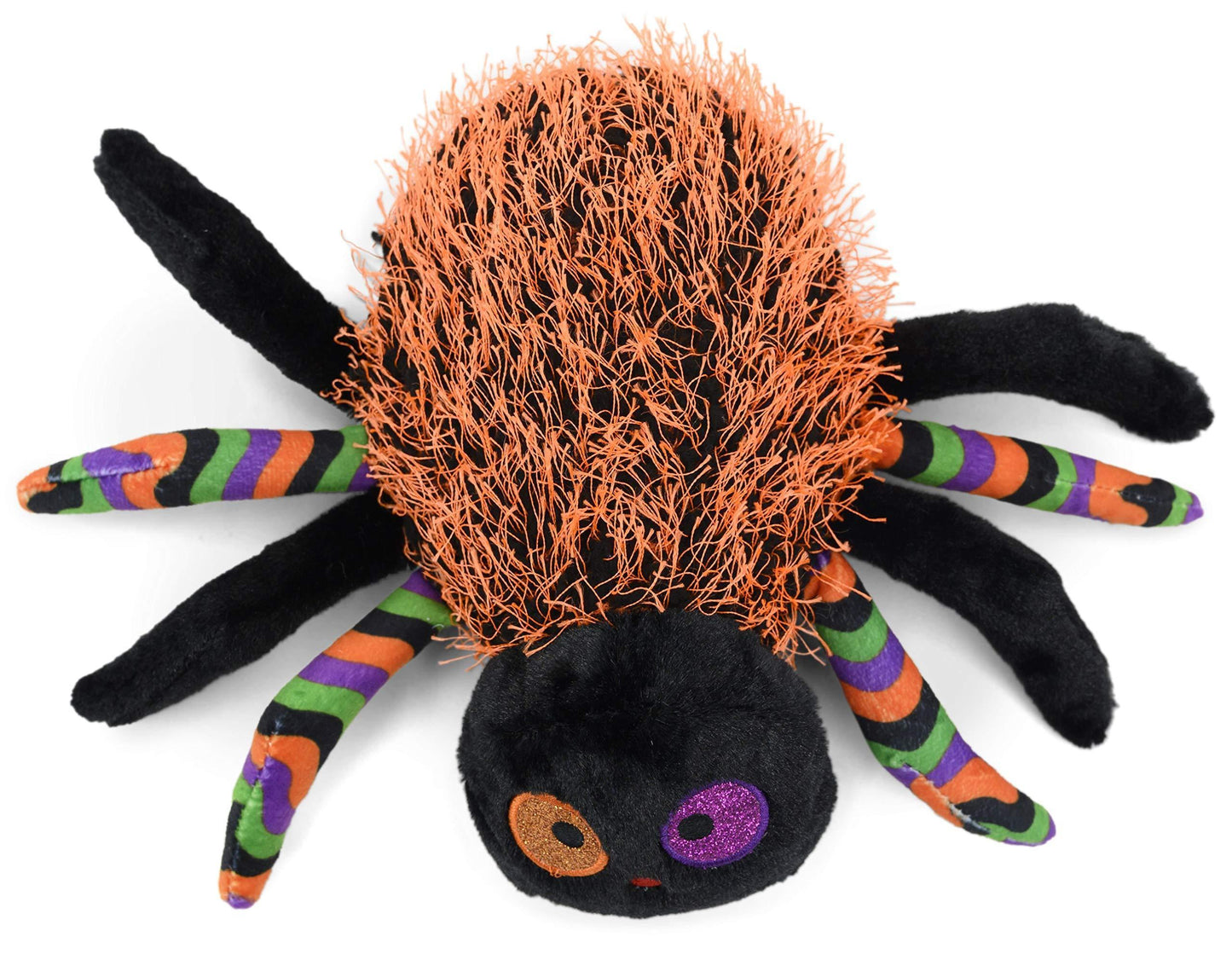 Gitzy 7' Plush Halloween Spider (Orange) - Loomini