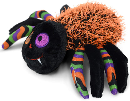 Gitzy 7' Plush Halloween Spider (Orange) - Loomini